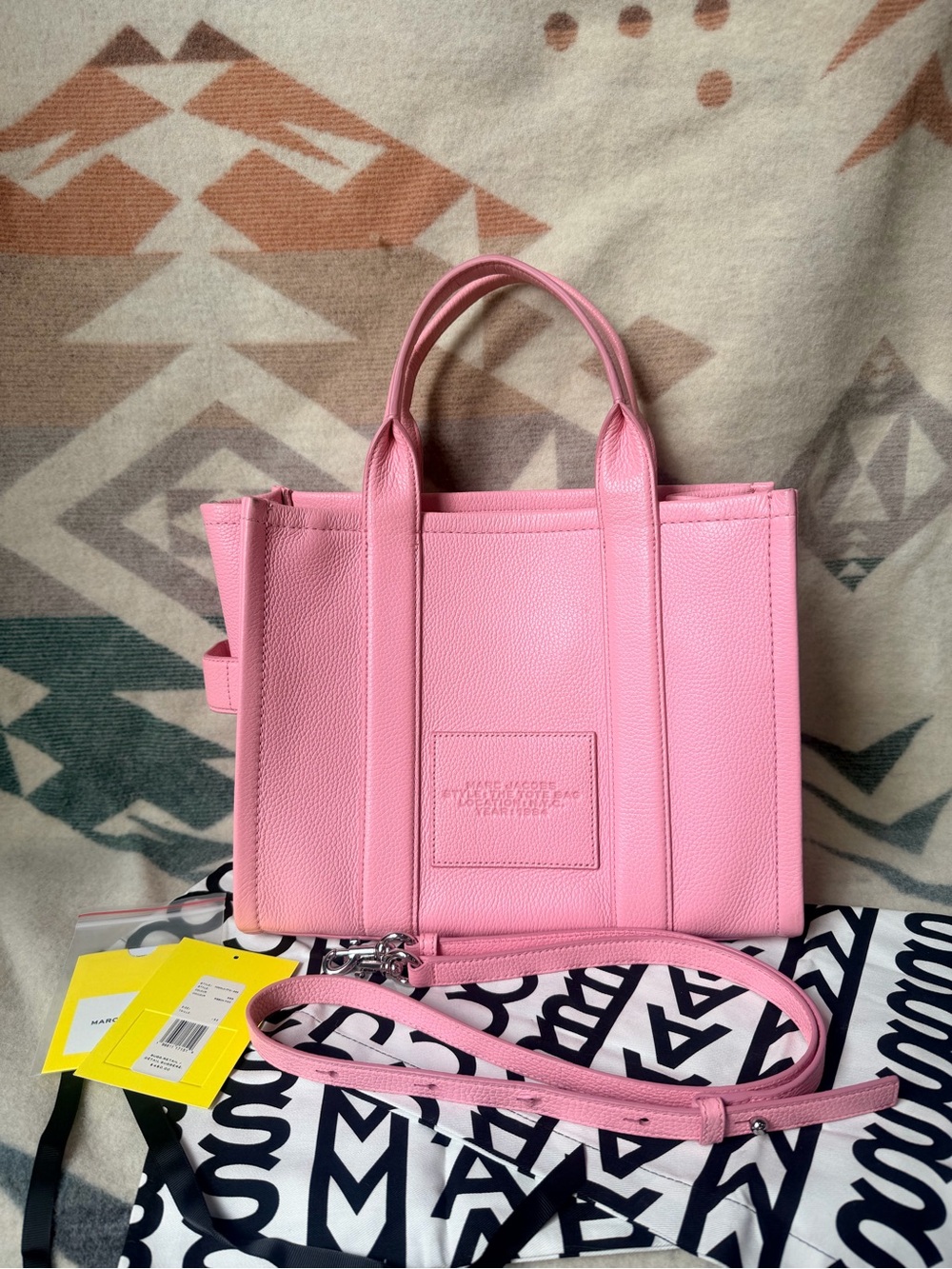 Marc Jacobs Ribbon Pink The Tote Bag (Medium) - Picture 5 of 9